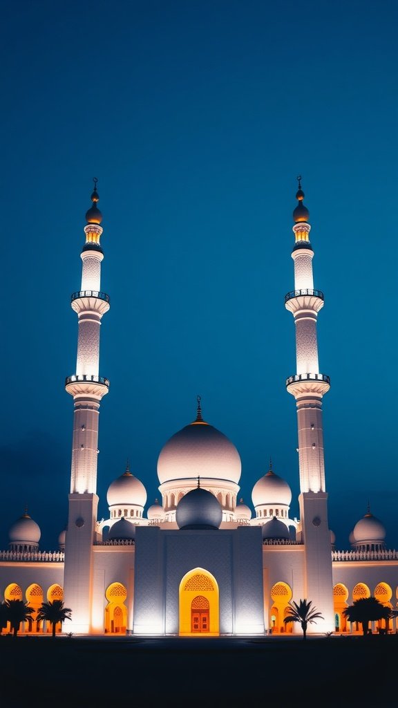 Sheikh Zayed Grand Mosque at Twilight